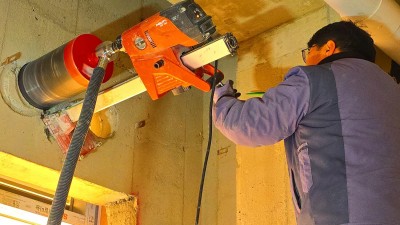 신축현장 건식 코아